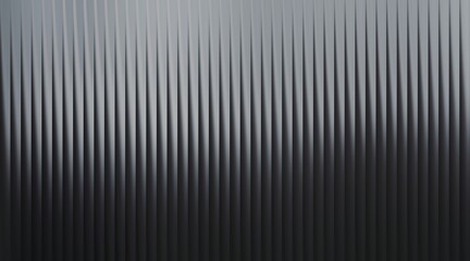 Obraz premium Abstract background featuring a pattern of vertical gray metallic slats with soft light gradients