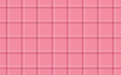 Fototapeta premium Seamless checkered windowpane plaid pattern in light pink and white. Plaid repeating background for shirts, skirts, casual dresses