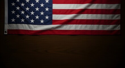 Fototapeta premium American independence day celebration with patriotic flag display