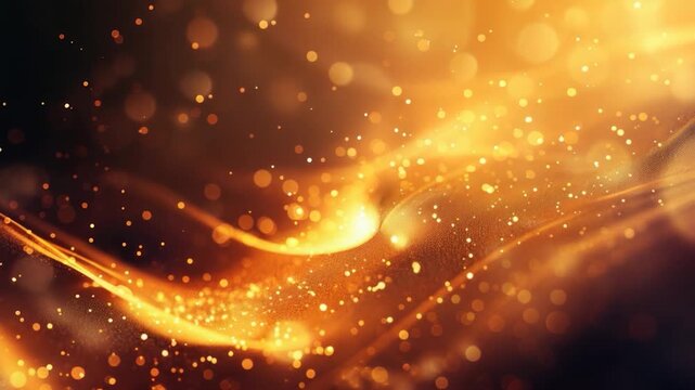 Video A blurry of a golden background with no defined objects or shapes