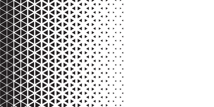 Halftone triangles pattern. Abstract geometric gradient background. Vector illustration, EPS 10. Vector illustration. Eps10