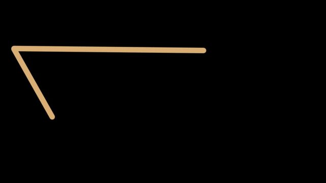 Two wooden sticks moving dynamically against a black background, forming abstract geometric shapes with simple, minimalist design and kinetic energy.