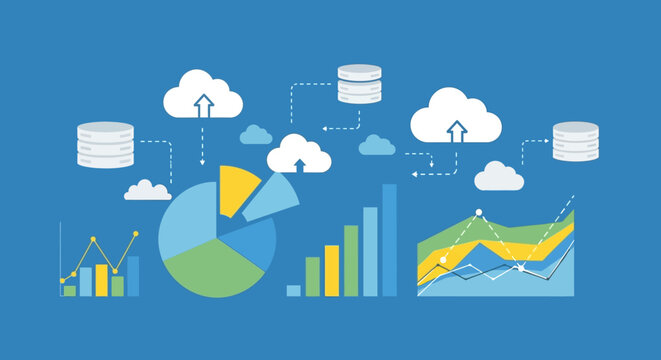 Cloud Data Analytics and Business Intelligence with Charts and Graphs