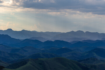 Fototapeta premium Layered Mountain Landscape