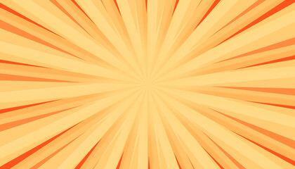 Obraz premium Orange sunbeam comicbook modern abstract background