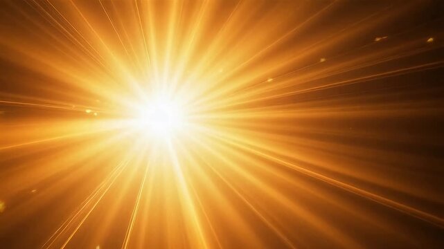 Bright yellow sunburst with rays