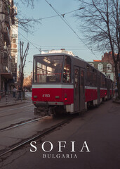 Fototapeta premium train in the city