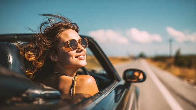 Hair Blowing In Car-Bilder: Stock-Fotos & -Videos. | Adobe Stock