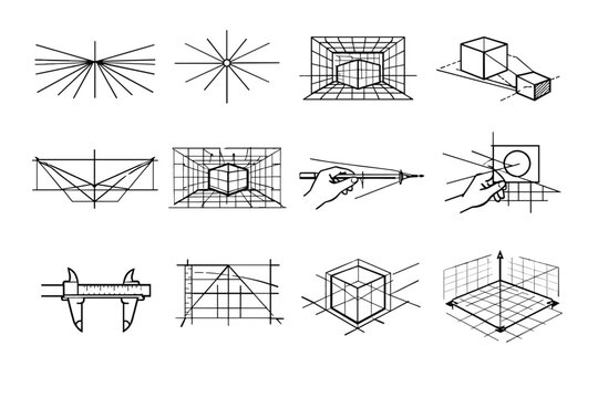 Framework generation system technical accuracy icon reference lines vector space simple architectural