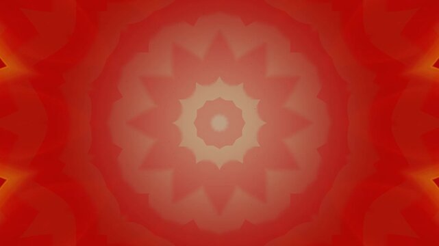 Red and white starburst pattern animation.