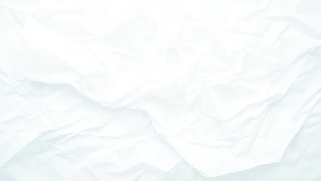 The texture of white paper is crumpled. Background for various purposes.