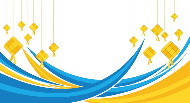 Vibrant abstract background with kites flying.