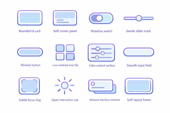Surface icon track outline slider field generation image cue switch simple vector