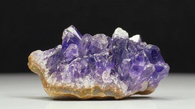 Amethyst is a violet variety of quartz. Amethyst - semiprecious stone, is often used in jewelry