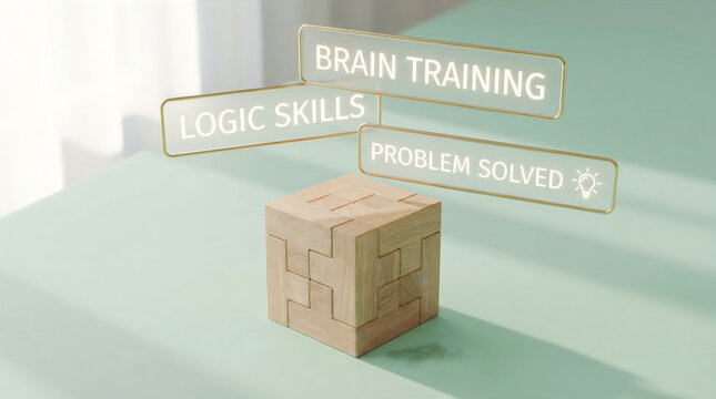 Brain Training and Logic Skills Puzzle Concept
