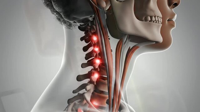 Forward head posture caused by smartphone overuse