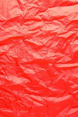 Fototapeta premium Closeup view of crumpled coral paper