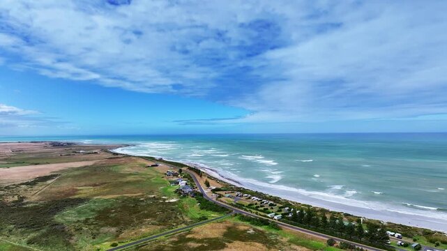 Aerial footage of Port Macdonnell South Australia