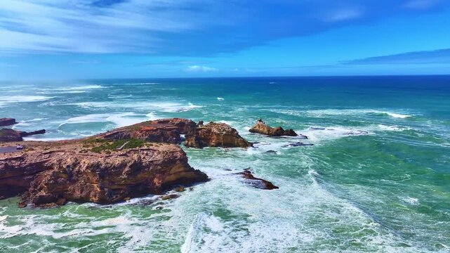 Aerial footage of Port Macdonnell South Australia