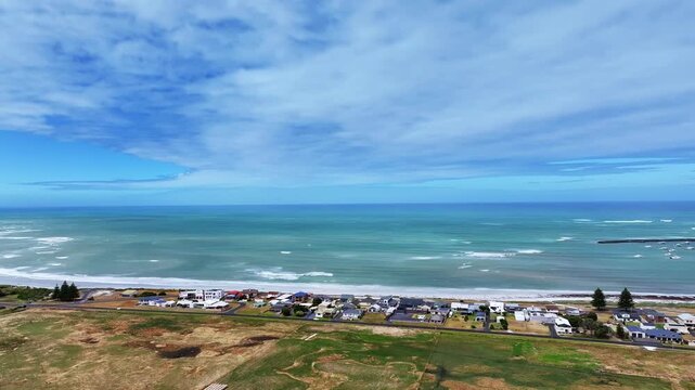 Aerial footage of Port Macdonnell South Australia