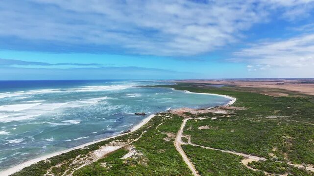Aerial footage of Port Macdonnell South Australia
