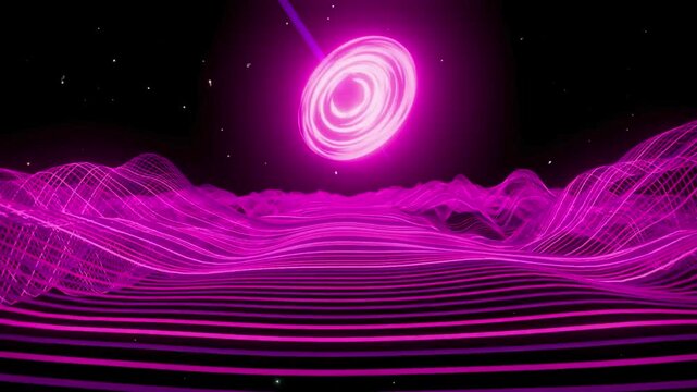 Smooth abstract wave motion with soft gradients and flowing shapes inspired by ambient music visuals. Ideal for backgrounds, meditation themes, music videos, and modern digita