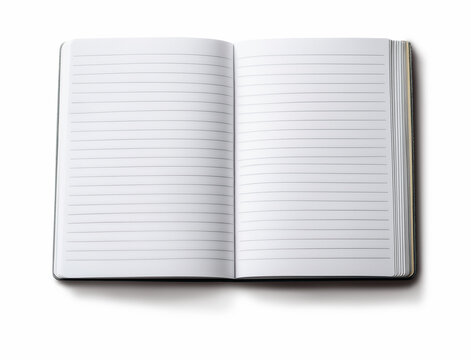 Caderno brochur&atilde;o com pautas simples em fundo transparente.