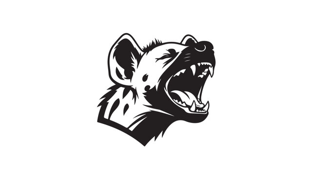 Wolf Head Howling Aggressive Mascot Logo