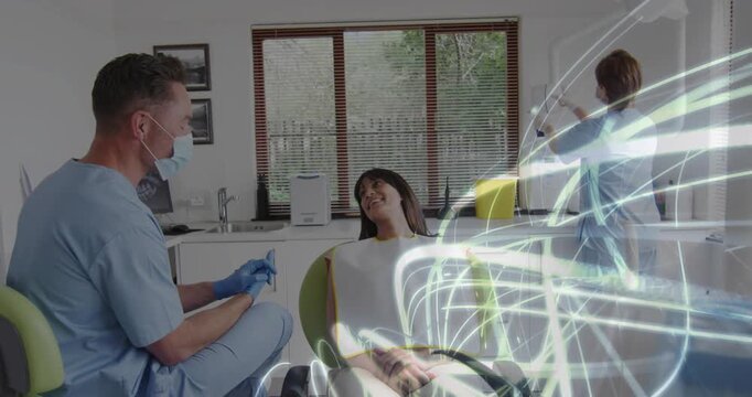 Clip starting, light streaks appearing right, sweeping across then clearing to highlight workflow