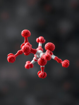 Mechlorethamine, anticancer drug, 3D molecule