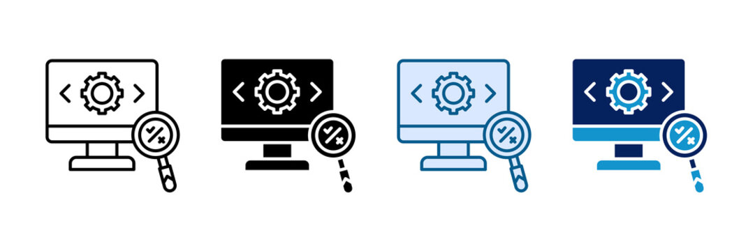 Feature Testing Icon Set Multiple Style Collection