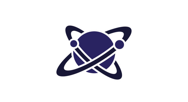 Atomic Structure Model, Science and Technology Illustration