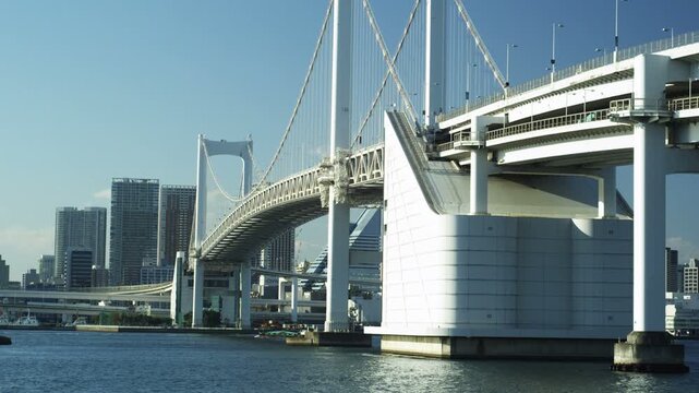 東京　お台場からみたレインボーブリッジ