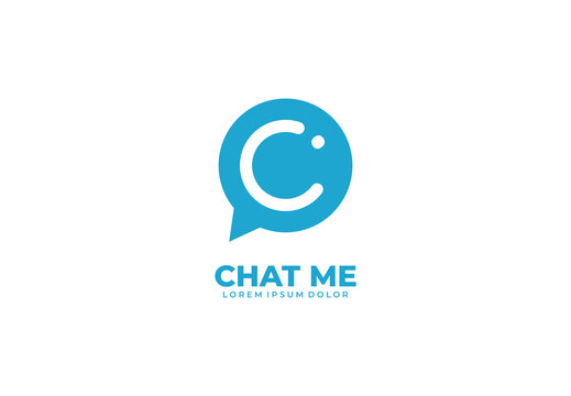 chat concept logo design for your branding and identity.