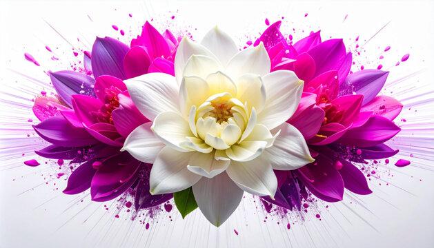 Digital Glitch Jasmine Burst