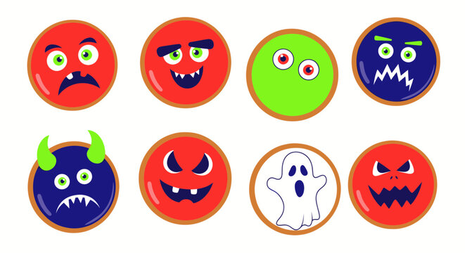 Halloween Monster Cookies Collection