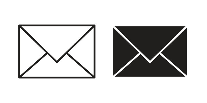 Email icon. Vector linear icons. Editable stroke vector illustration