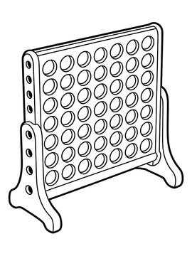 Exciting Family Fun With Classic Connect Four Board Game: Boost Cognitive Skills Through Strategic Vertical Gameplay With Colorful Tokens for Two Players
