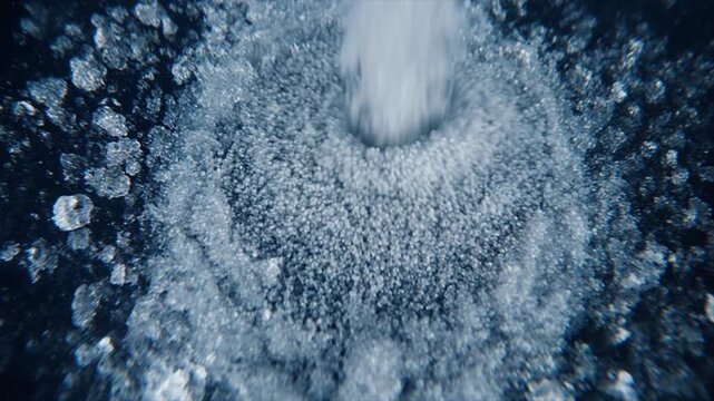 極小の砂粒の質感を捉えた超マクロ映像