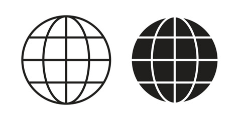 Obraz premium Web icon. Vector linear icons. Editable stroke vector illustration