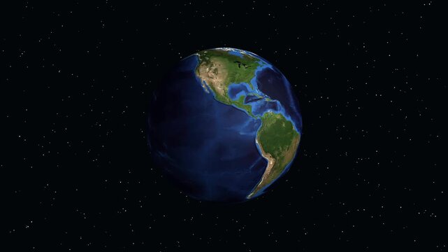 Animated Globe Zooming Into Suva Fiji in the South Pacific Ocean