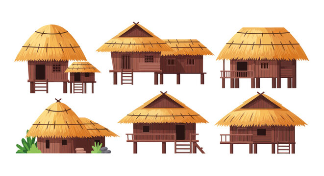 Traditional Southeast Asian Stilt Houses Collection