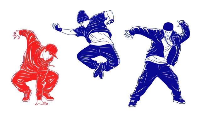 Dynamic Hip Hop Dancers in Action