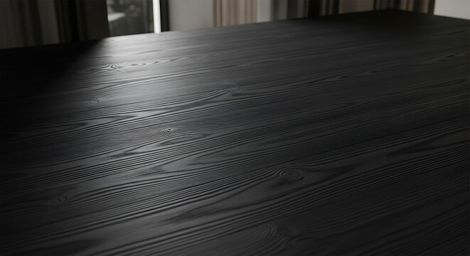 Modern ebony wood surface texture for architectural backdrop