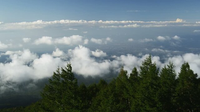 富士山 富士宮口 新五合目より雲海