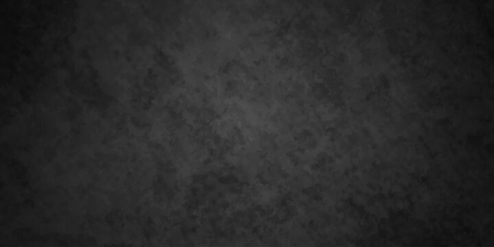Abstract black distressed Rough texture grunge concrete background. Textured dark black grunge background, old grunge background. Chalk board and Black board grunge backdrop background.