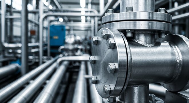 High-Quality Industrial Steel Pipes with Valves and Nuts for Advanced Plumbing System Design