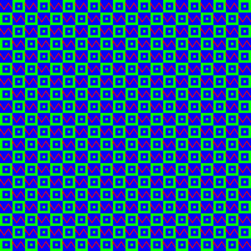 Geometric Pattern with Squares and Zigzags vector background
