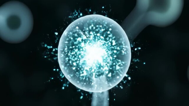 Animating Viral Capsules Releasing Biochemical Signals Continuously
