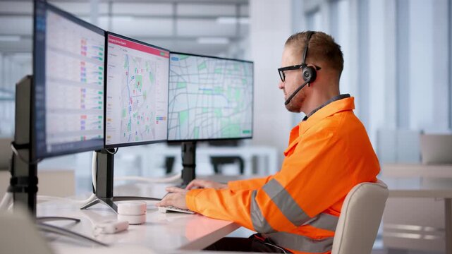 Emergency Dispatcher Answers Urgent Call